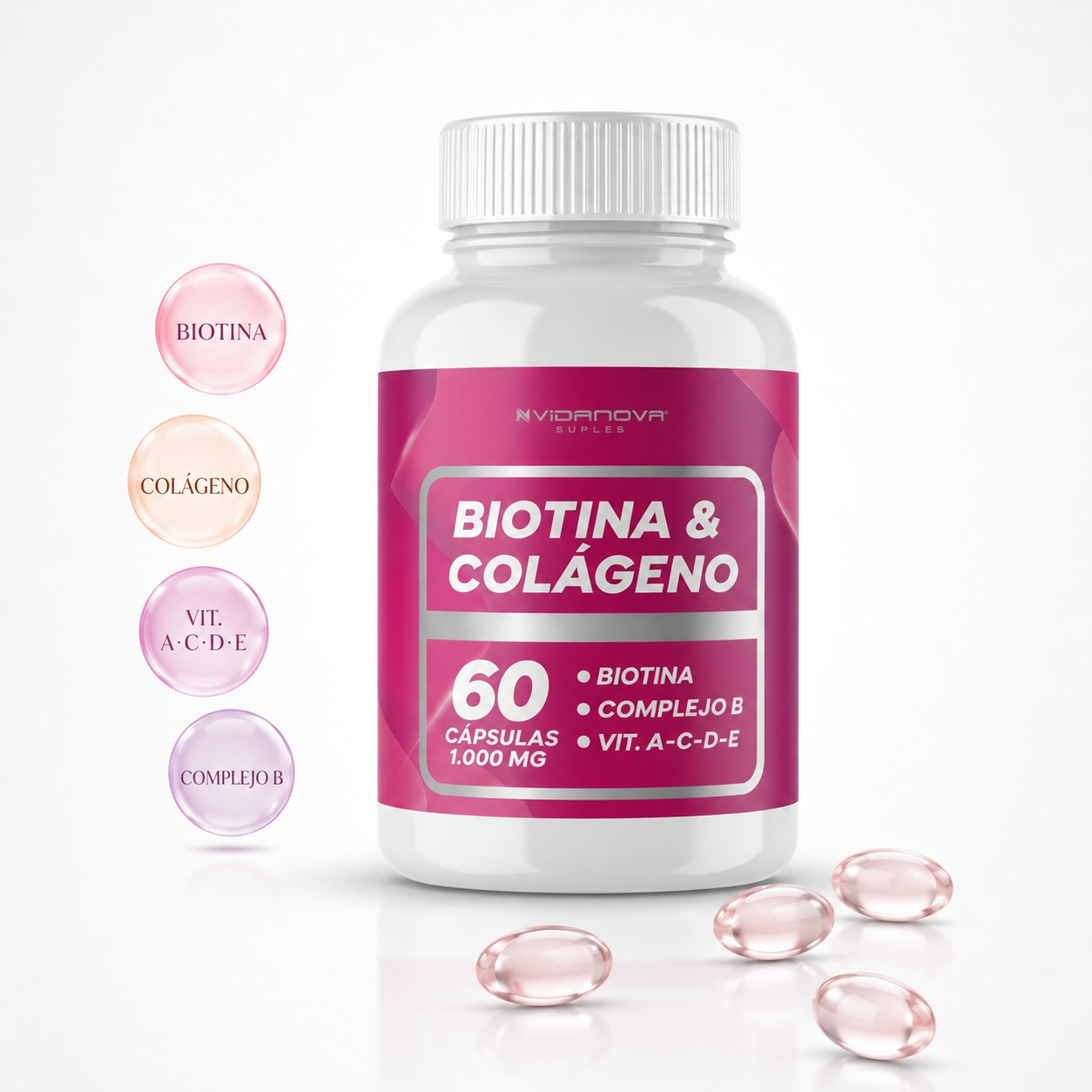 GUMMIES BIOTINA + COLÁGENO GLOW