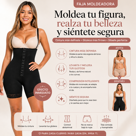 Faja Reductora Moldeadora de Cintura y Levanta Glúteos