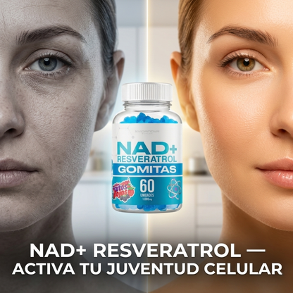 GUMMIES NAD+ RESVERATROL REJUVENECIMIENTO