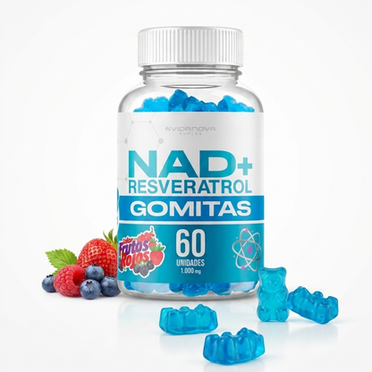 GUMMIES NAD+ RESVERATROL REJUVENECIMIENTO